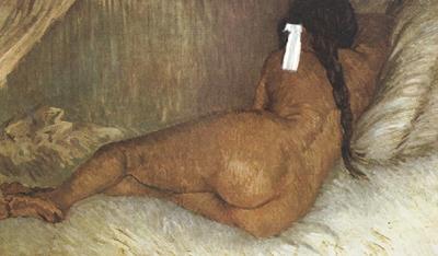 Vincent Van Gogh Nude Woman Reclining,Seen from the Back (nn04) oil painting image
